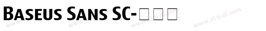 Baseus Sans SC字体转换